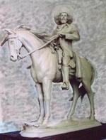 Thomas Dove Keizur on a Morgan Horse Maquette by Gareth Curtiss - 2010